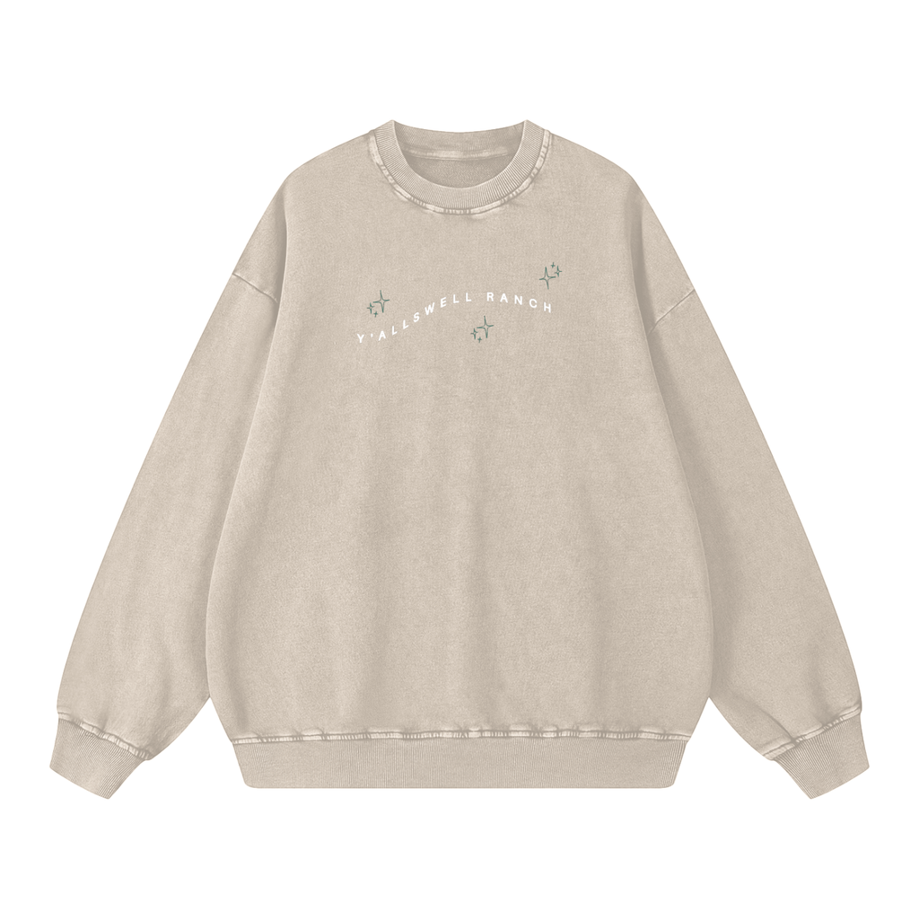 Snow Washed Oversized Sweatshirt