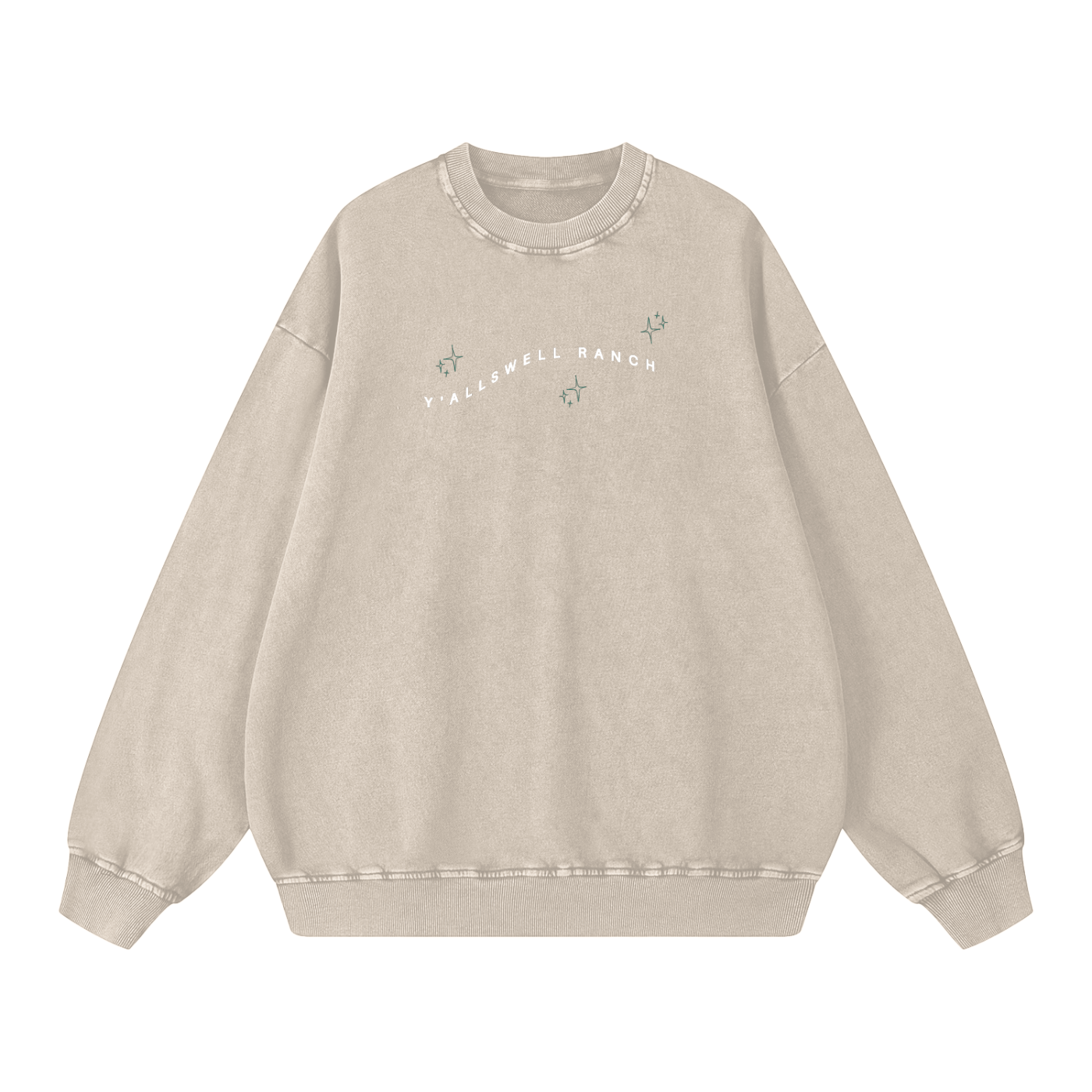 Snow Washed Oversized Sweatshirt