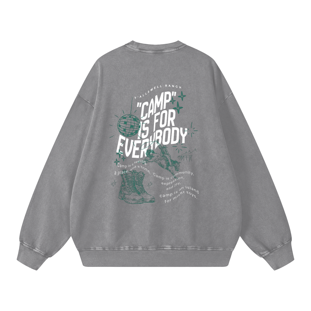 Snow Washed Oversized Sweatshirt