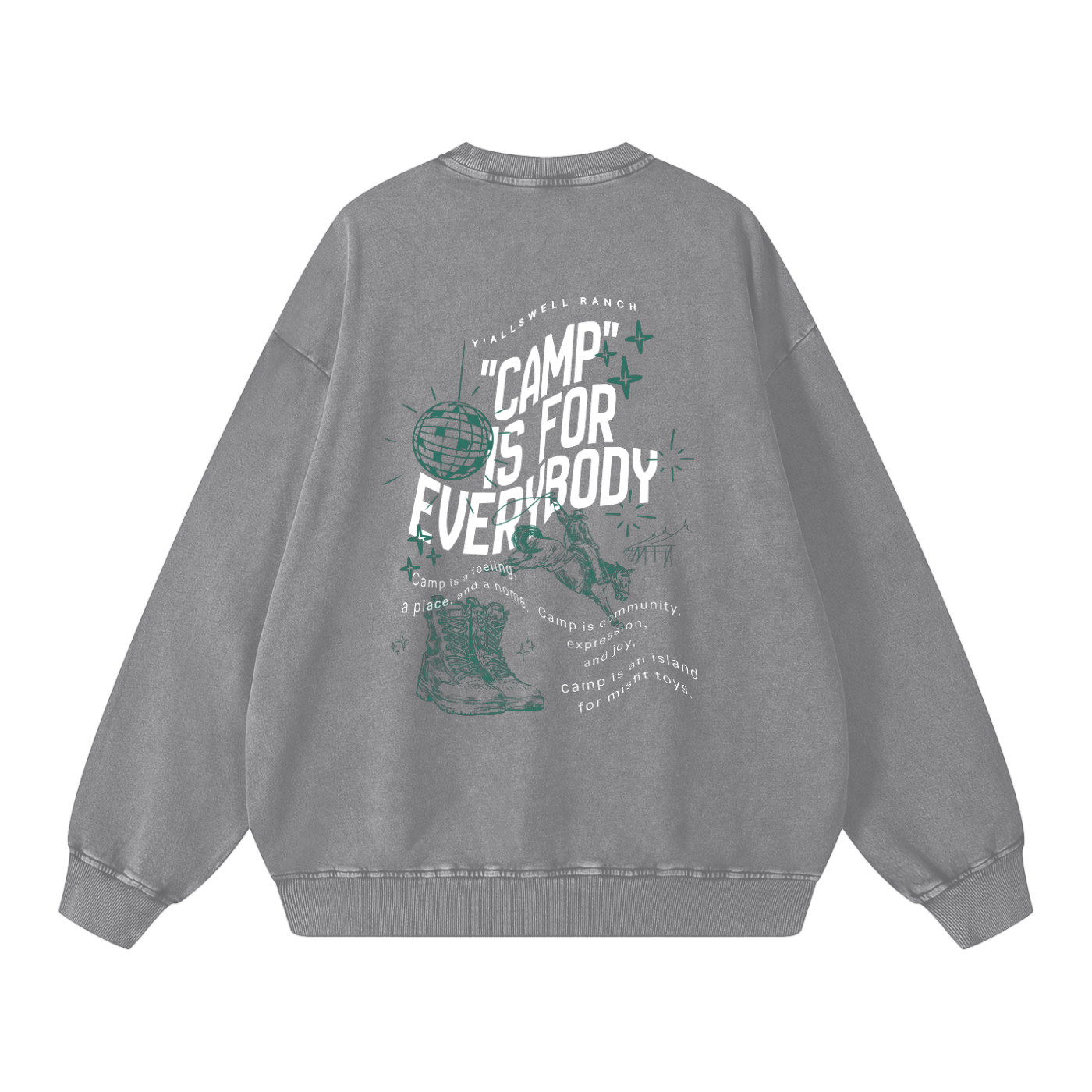 Snow Washed Oversized Sweatshirt