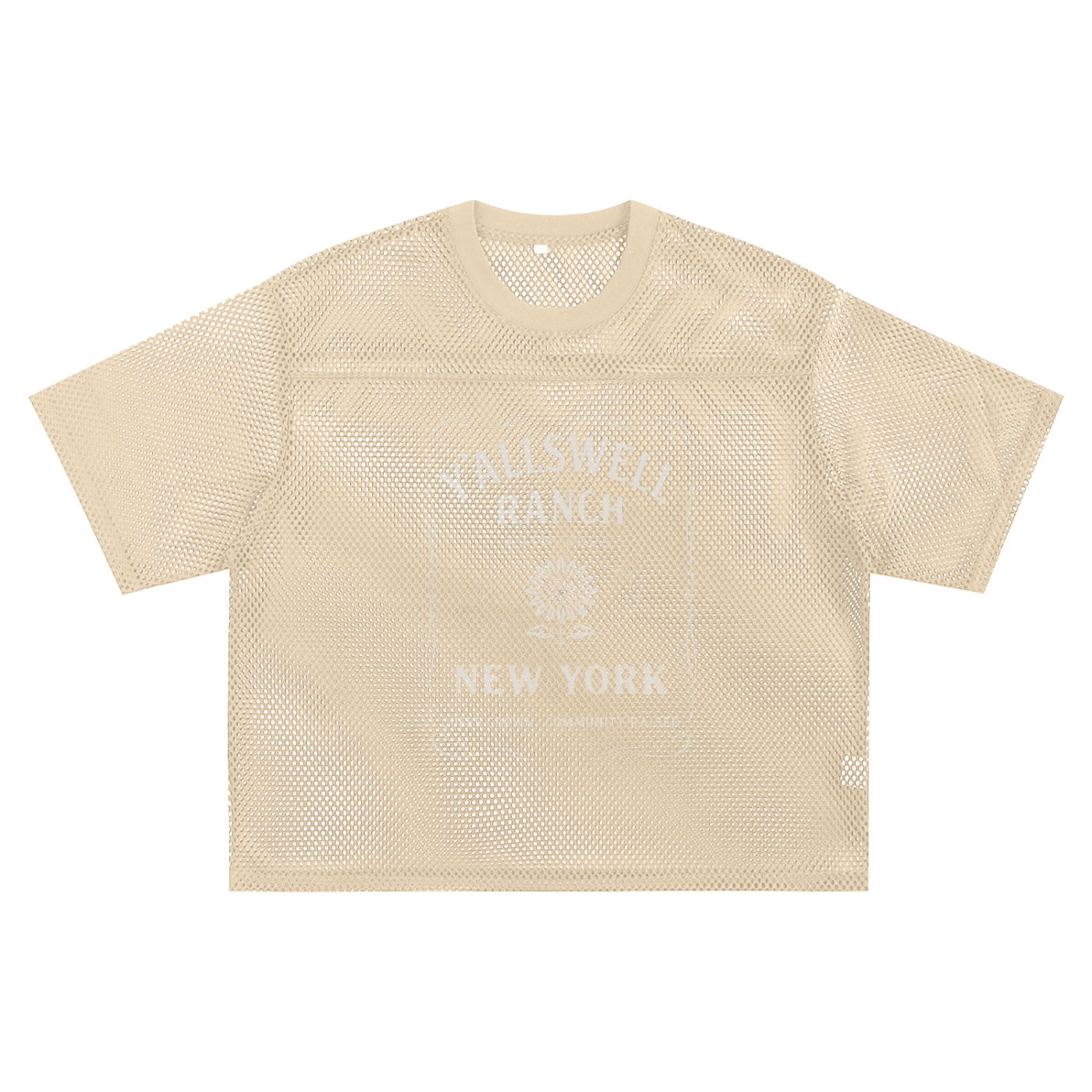 See-through Boxy Net T-shirt