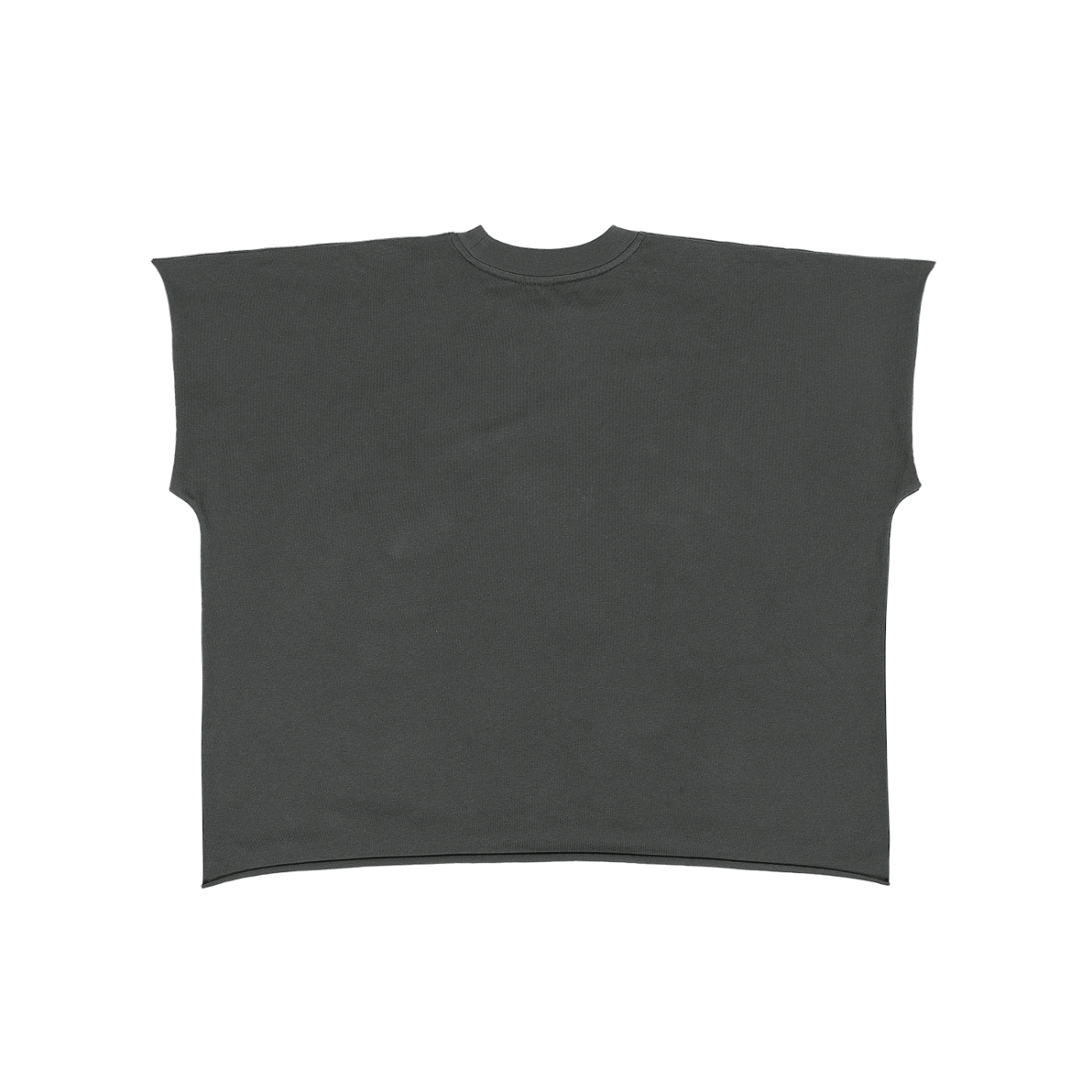Raw Edge Boxy Non-Shrink T-Shirt