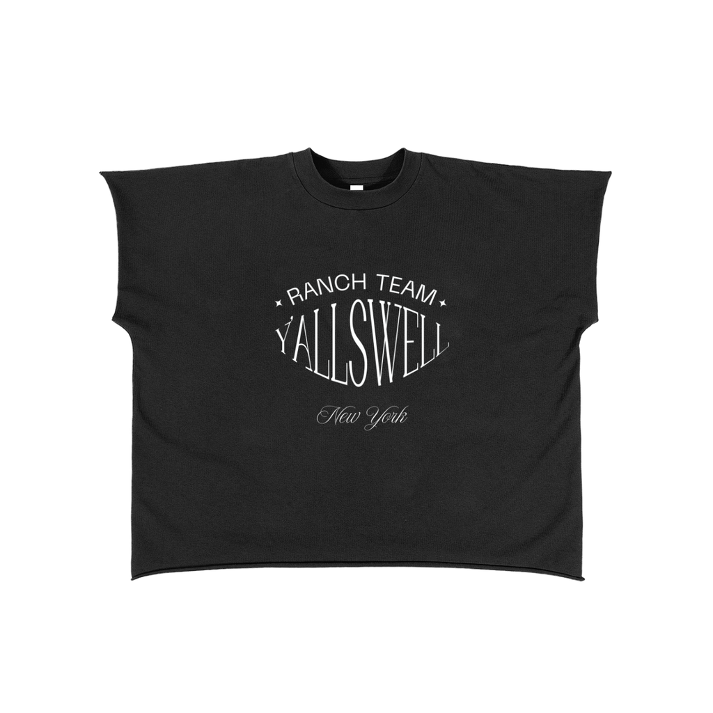 Raw Edge Boxy Non-Shrink T-Shirt