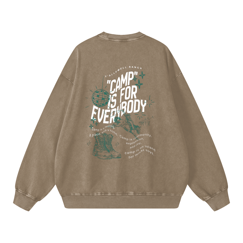 Snow Washed Oversized Sweatshirt