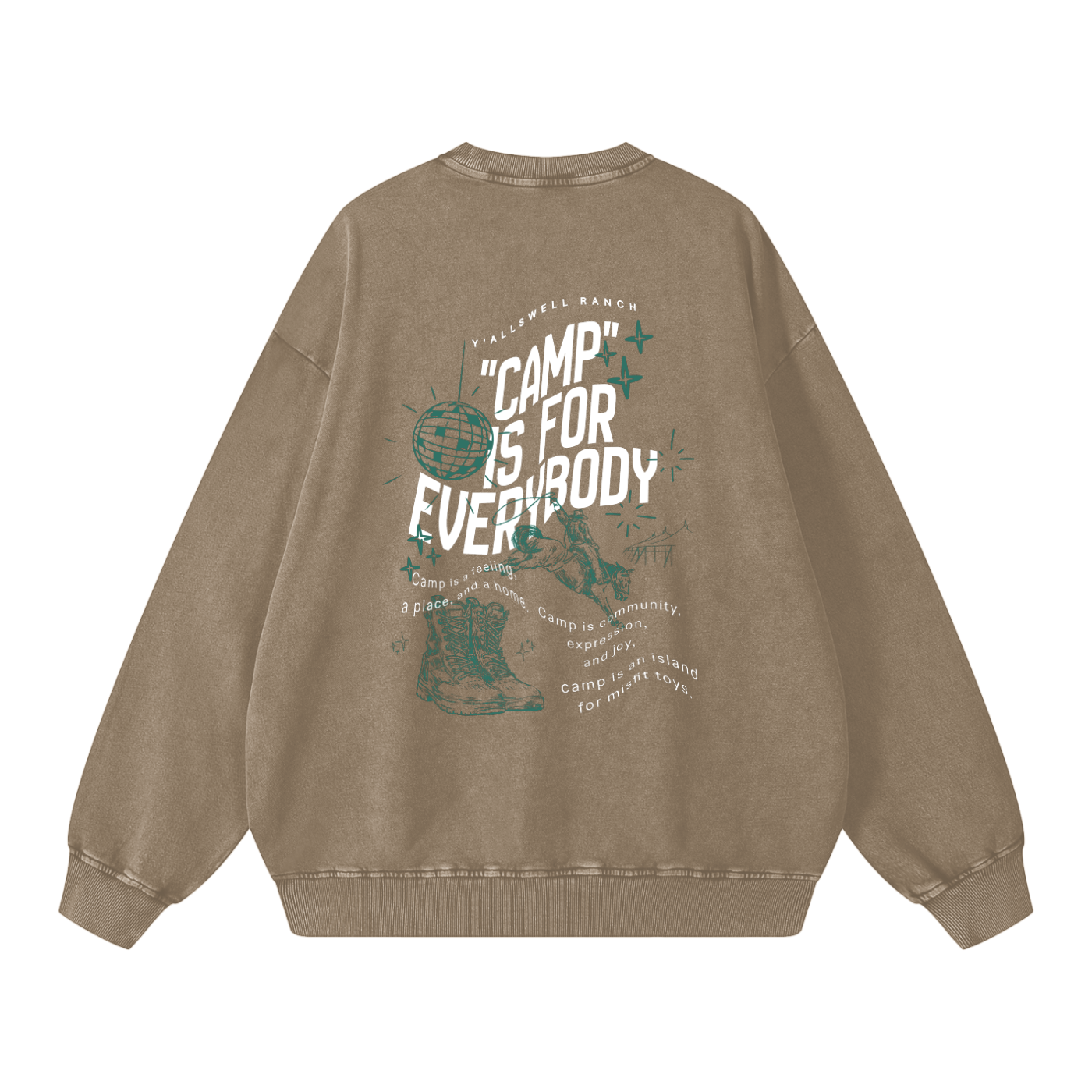 Snow Washed Oversized Sweatshirt