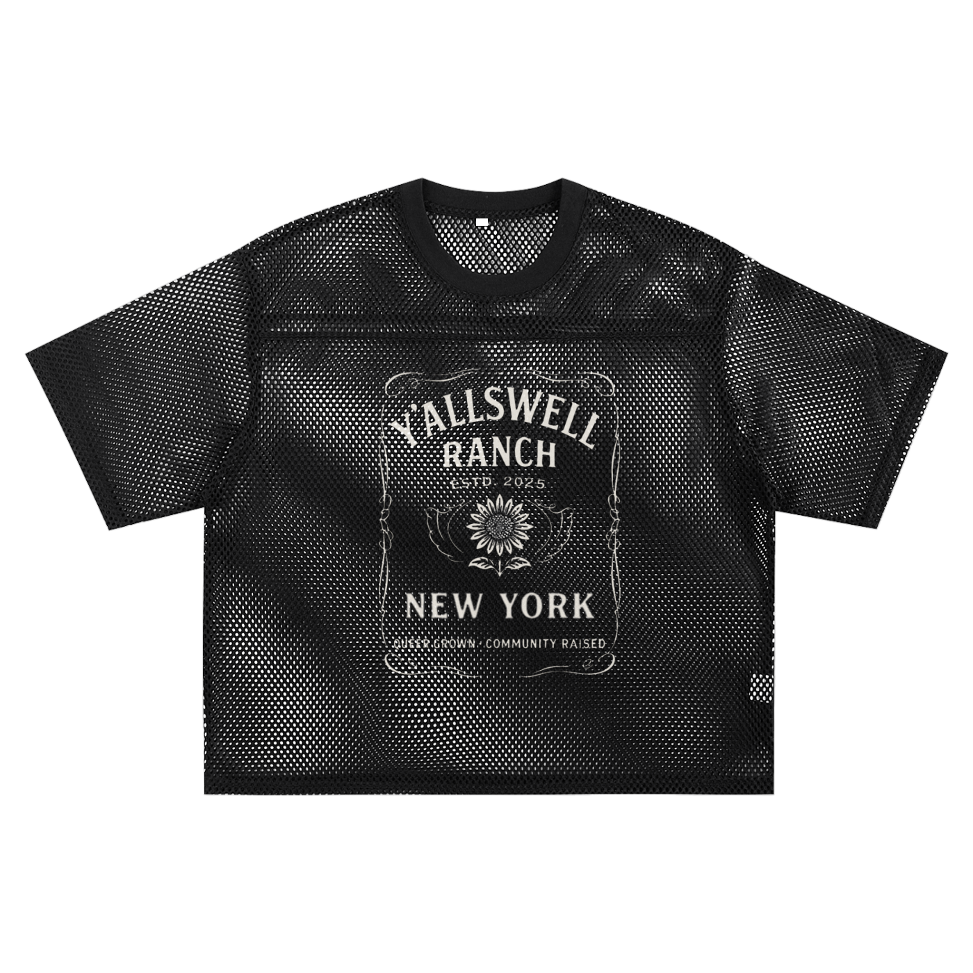 See-through Boxy Net T-shirt