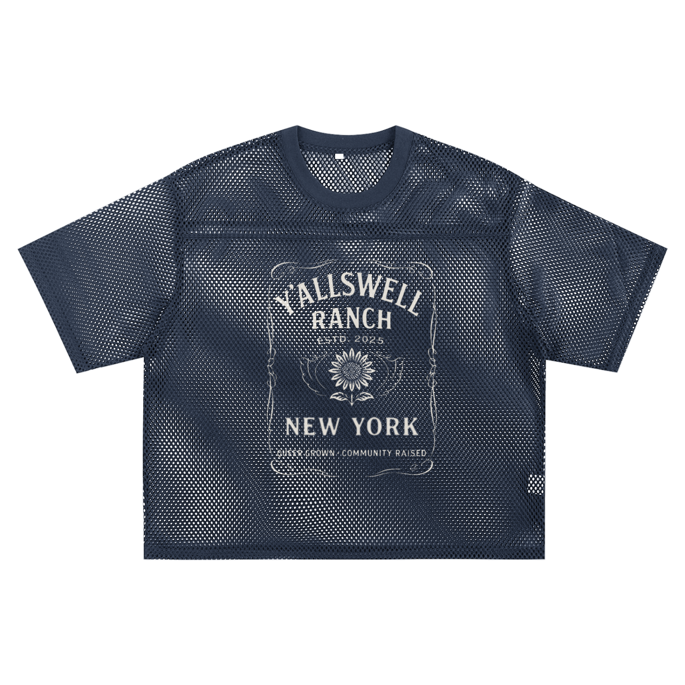See-through Boxy Net T-shirt