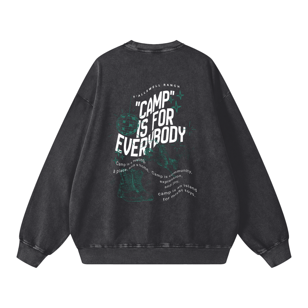 Snow Washed Oversized Sweatshirt