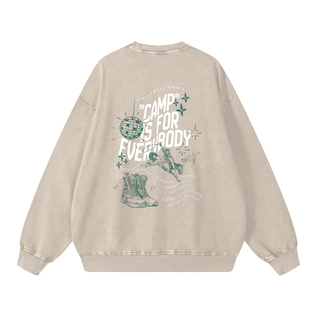 Snow Washed Oversized Sweatshirt