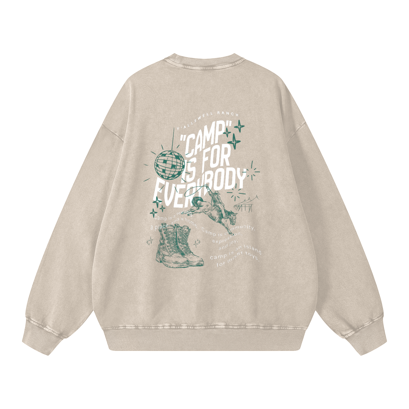 Snow Washed Oversized Sweatshirt