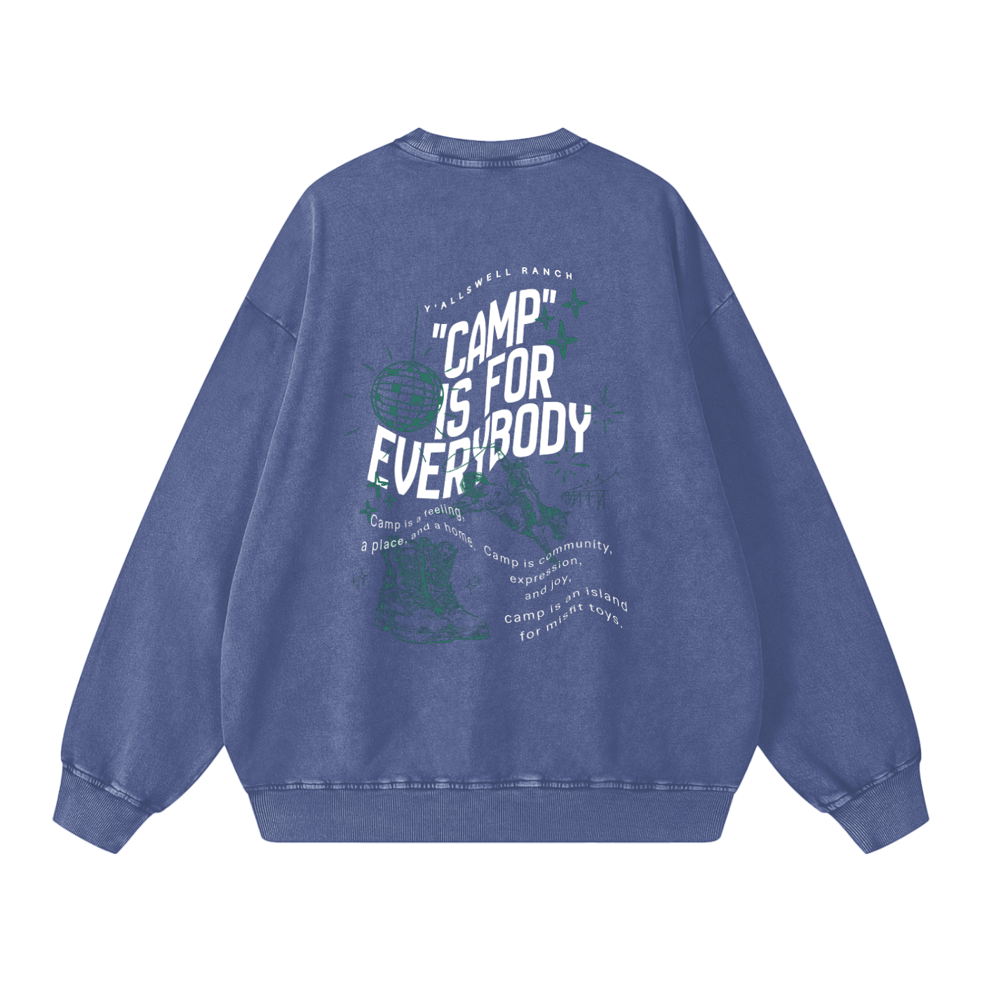 Snow Washed Oversized Sweatshirt